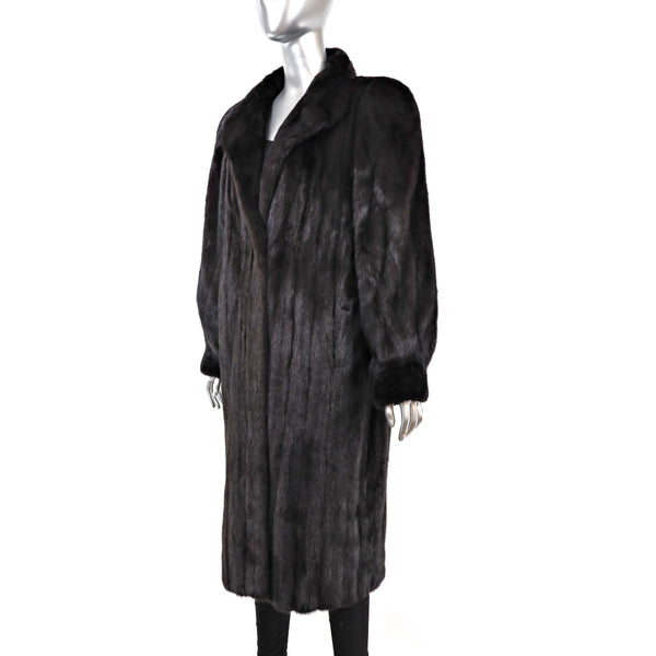 Mahogany Mink Coat- Size L