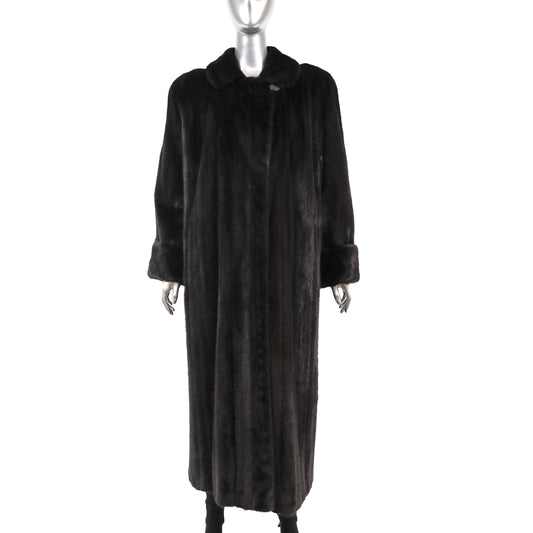 Black Mink Coat- Size M