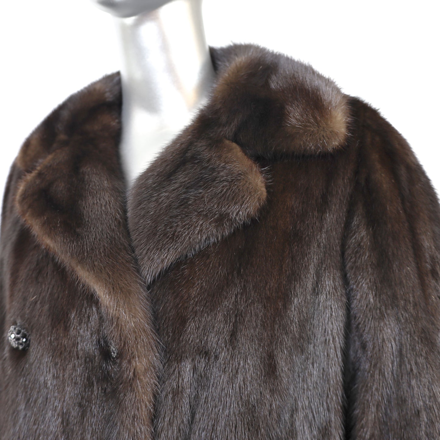 Mahogany Mink Coat- Size L