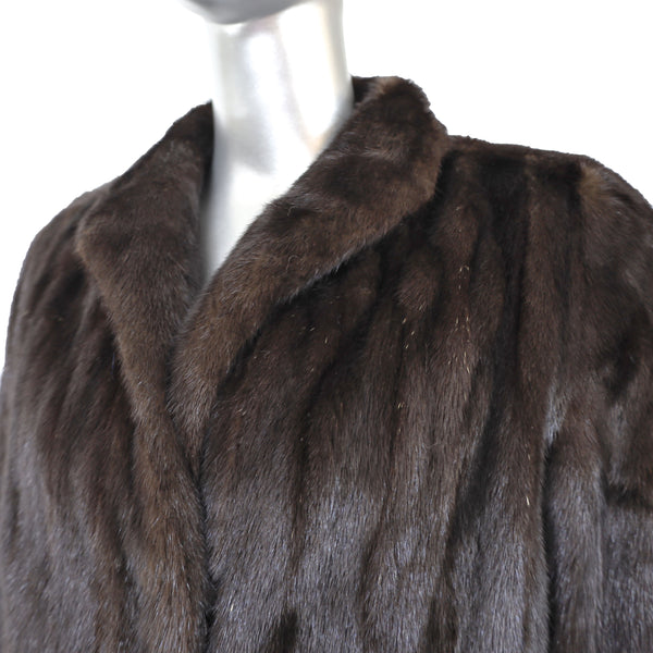 Mahogany Mink Coat- Size M-L