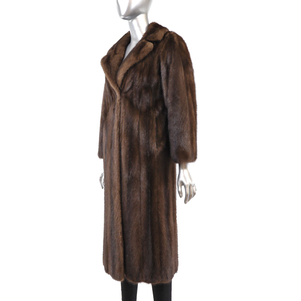 Mahogany Mink Coat- Size S