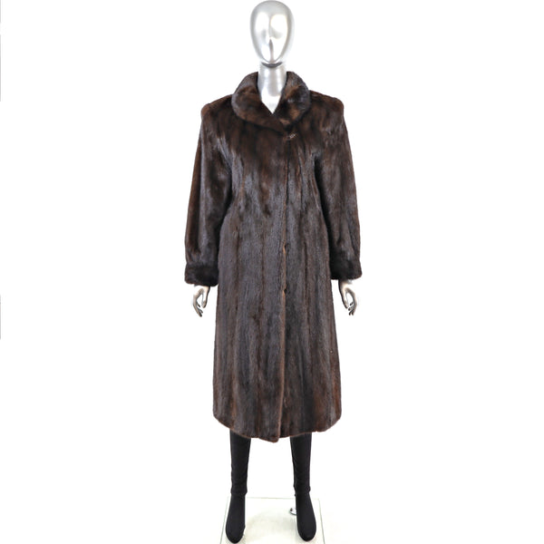 Mahogany Mink Coat- Size M