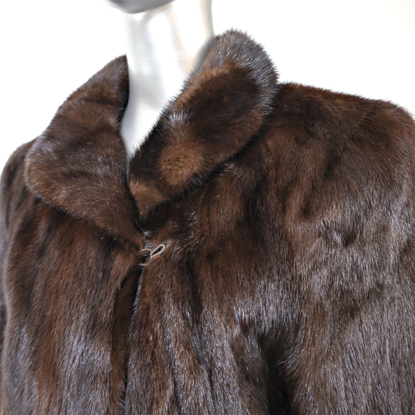 Mahogany Mink Coat- Size M