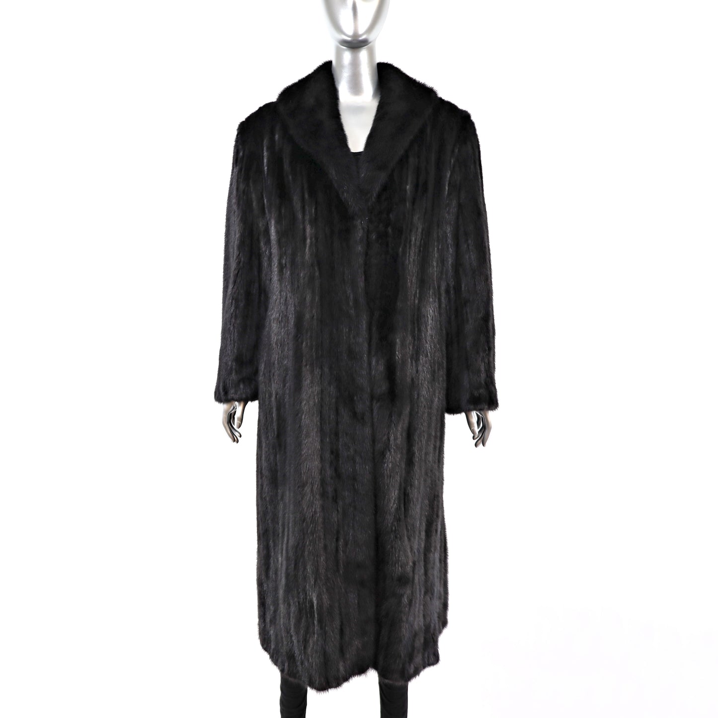 Black Mink Coat- Size M