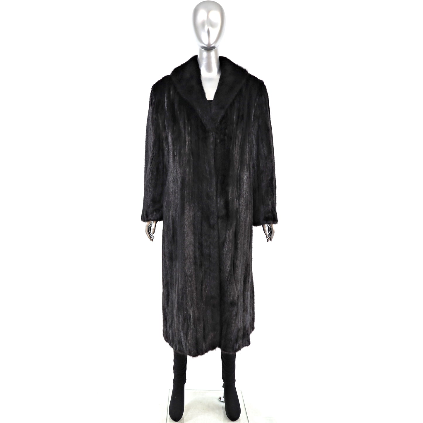 Black Mink Coat- Size M