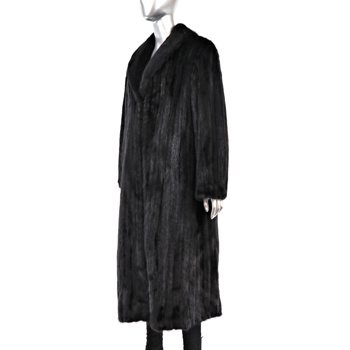 Black Mink Coat- Size M