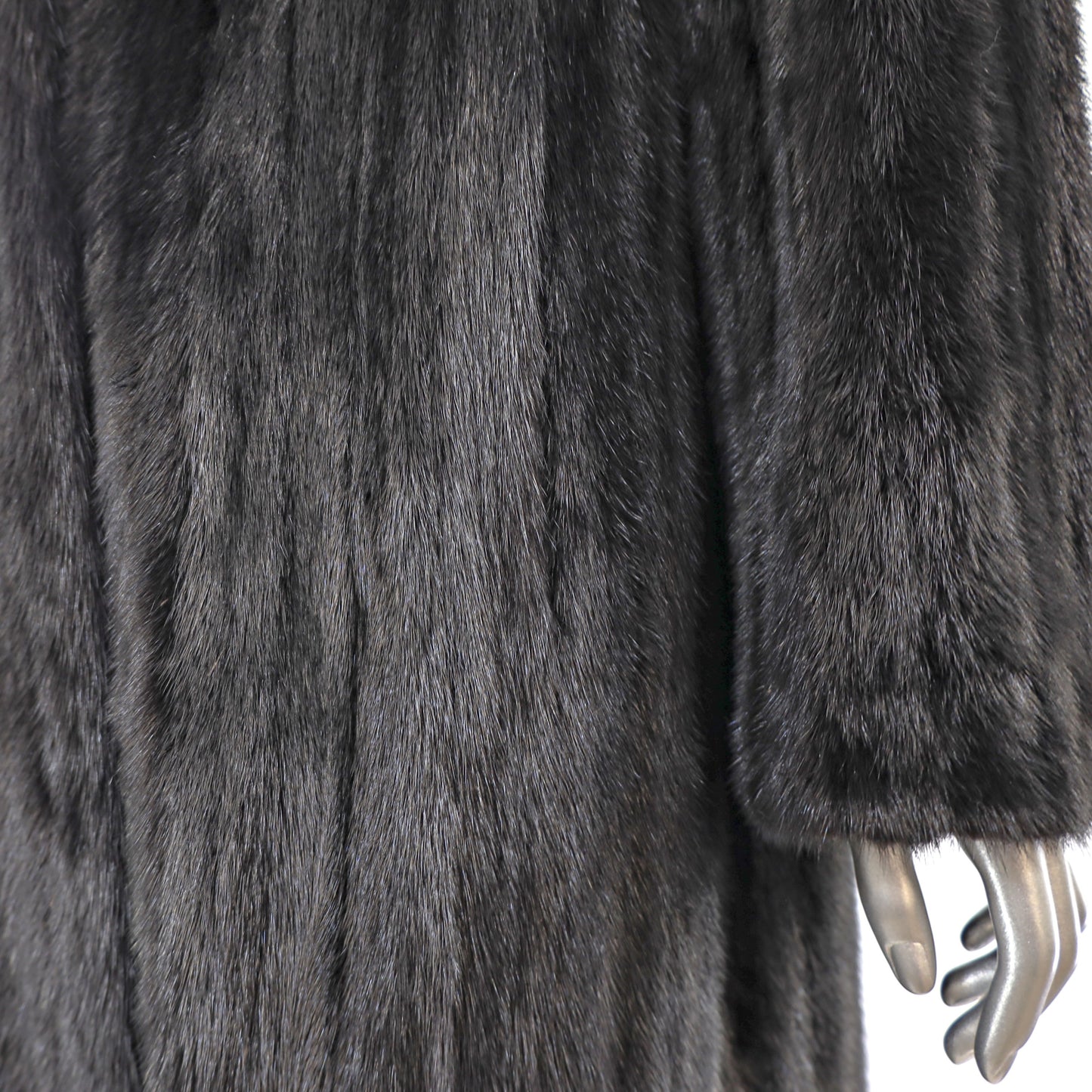 Black Mink Coat- Size M