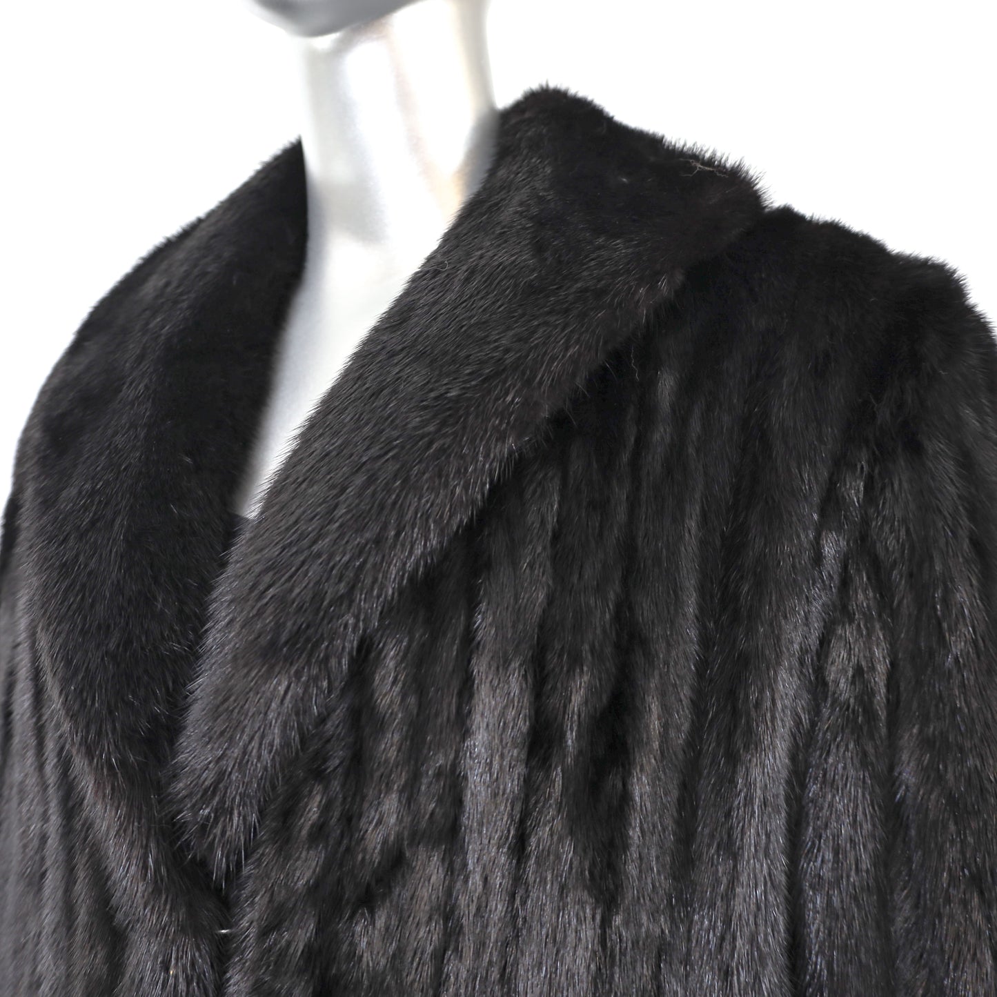 Black Mink Coat- Size M