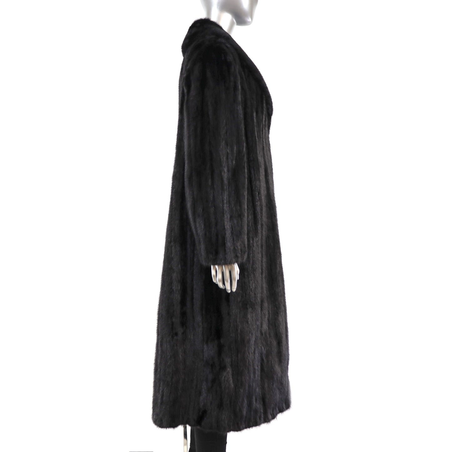 Black Mink Coat- Size M