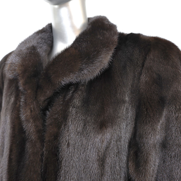 Mahogany Mink Coat- Size M