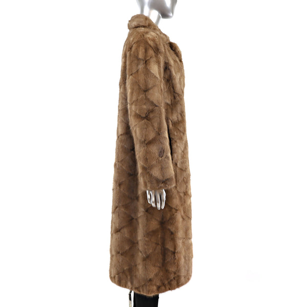 Autumn Haze Section Mink Coat- Size M