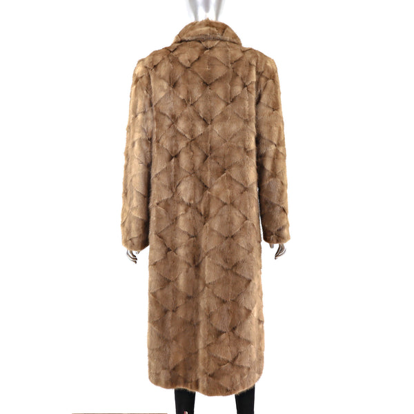 Autumn Haze Section Mink Coat- Size M