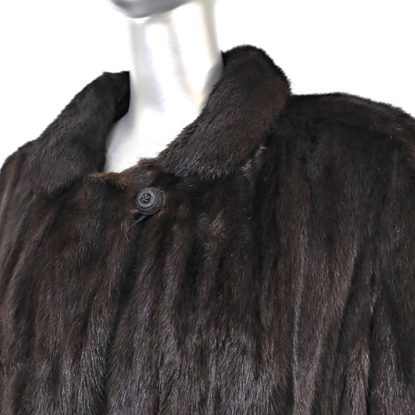 Mahogany Mink Coat- Size XXL