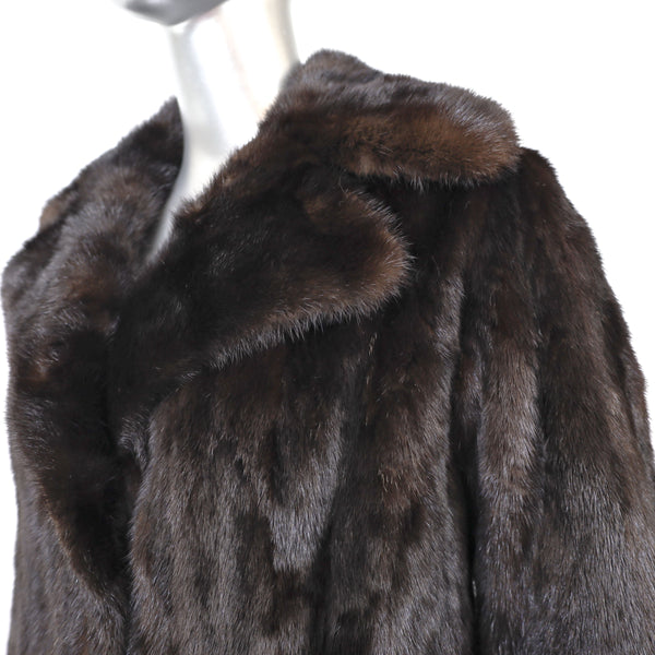 Mahogany Mink Coat- Size XS