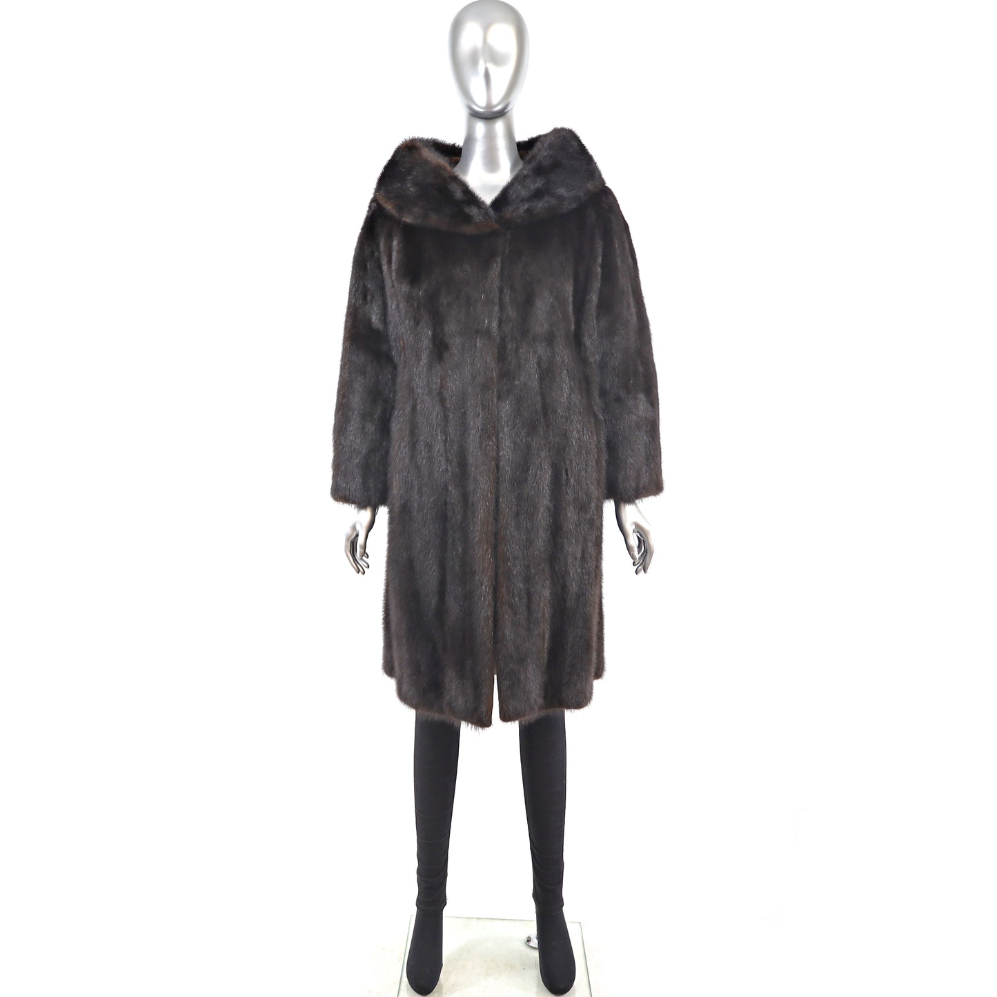 Mahogany Mink Coat- Size M