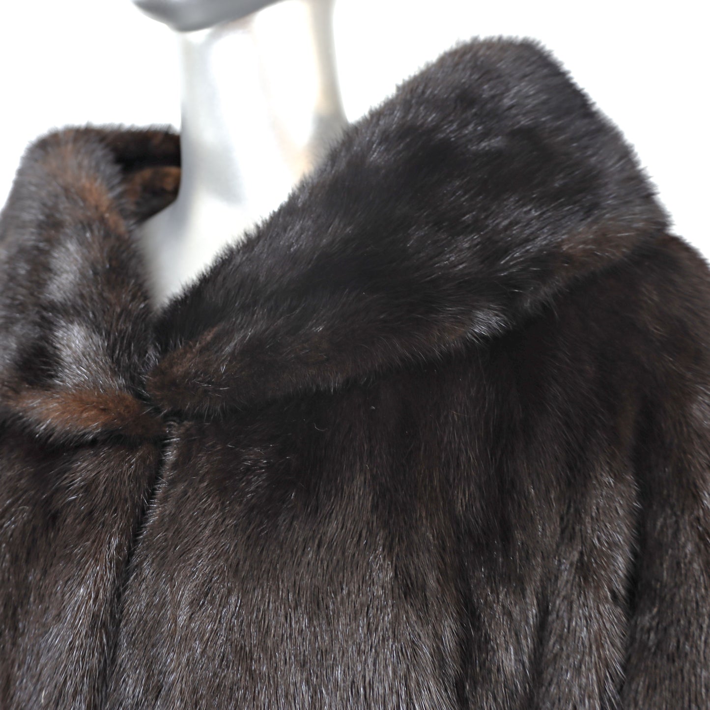 Mahogany Mink Coat- Size M