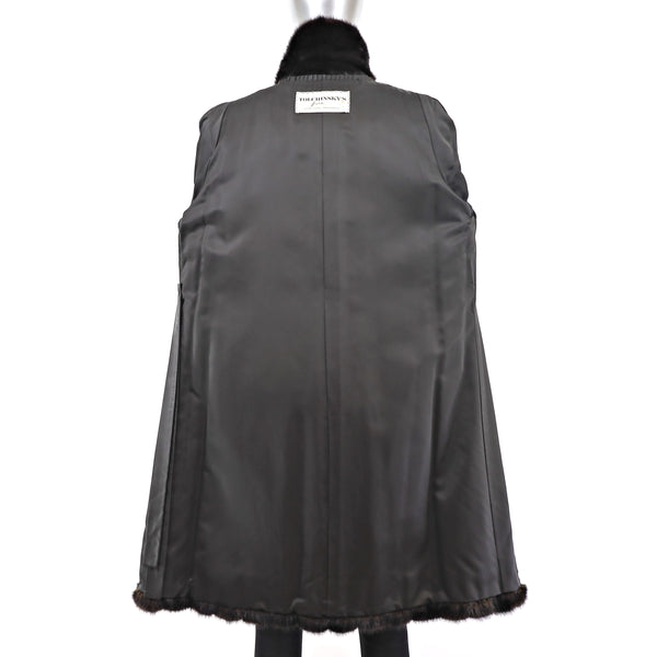 Mahogany Mink Coat- Size M-L