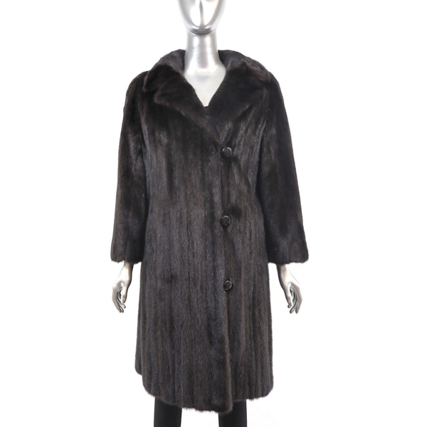 Mahogany Mink Coat- Size M-L