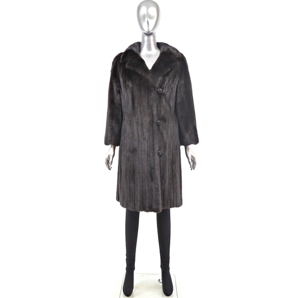 Mahogany Mink Coat- Size M-L