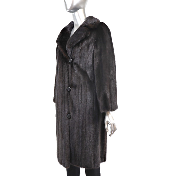 Mahogany Mink Coat- Size M-L