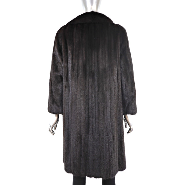 Mahogany Mink Coat- Size M-L