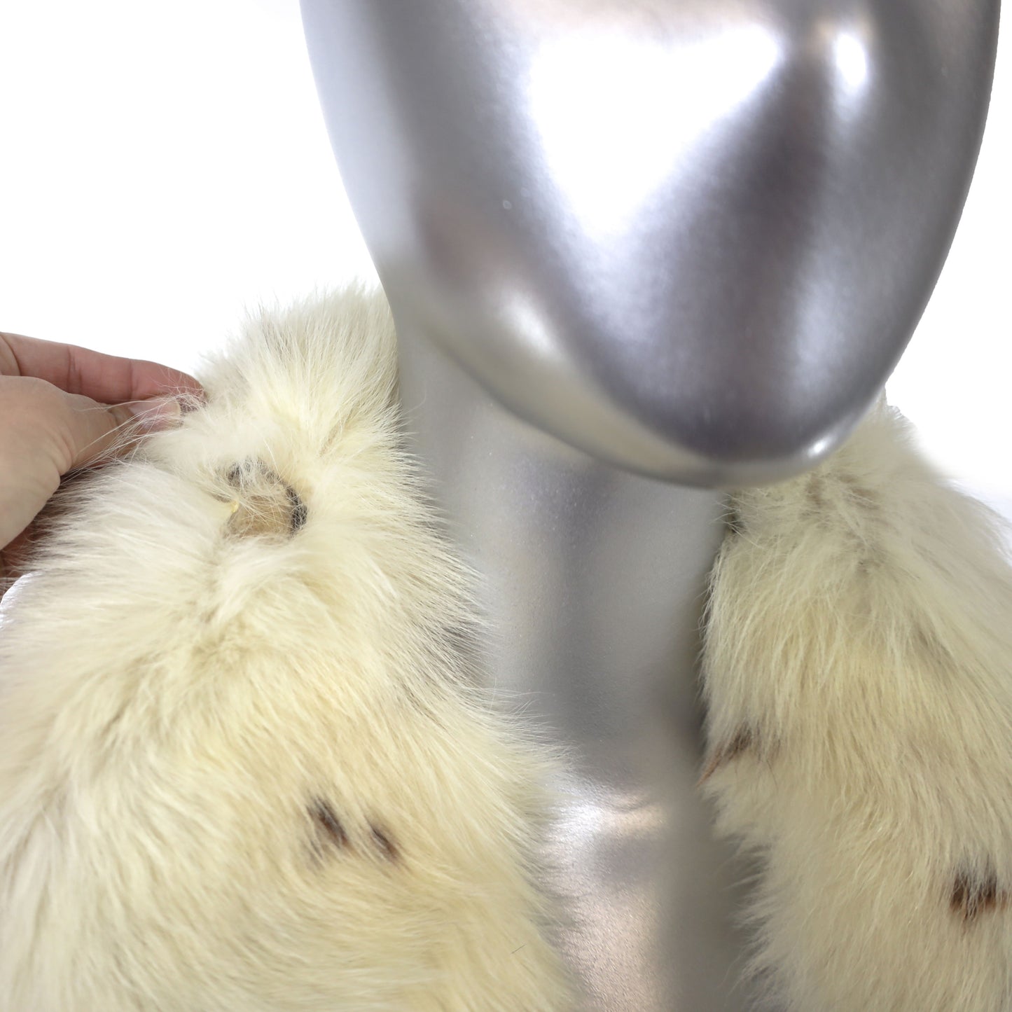 Tourmaline Mink Coat with Fox Tuxedo- Size S