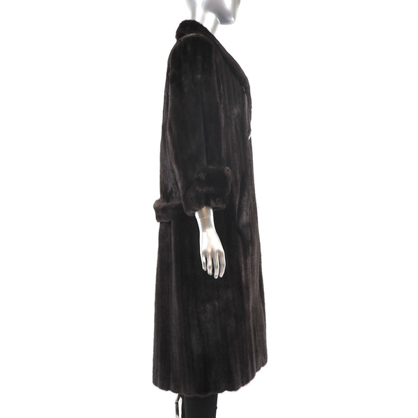 Birger Christensen Men's Mahogany Mink Coat- Size L