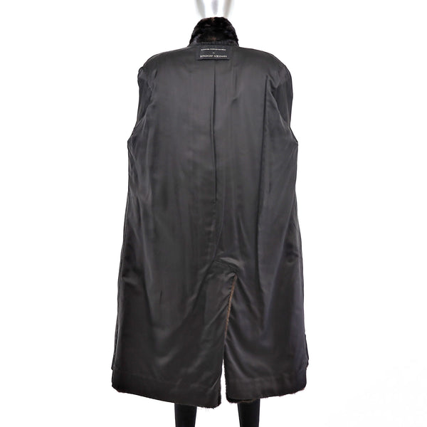 Birger Christensen Men's Mahogany Mink Coat- Size L