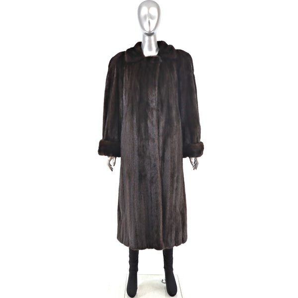 Mahogany Mink Coat- Size M-L