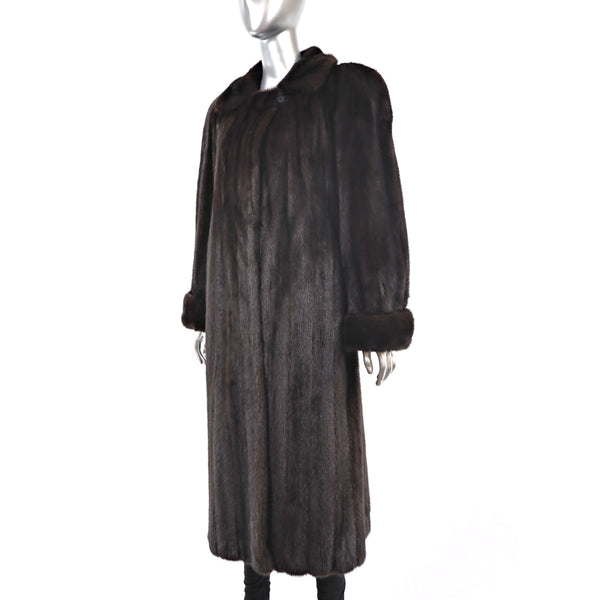 Mahogany Mink Coat- Size M-L