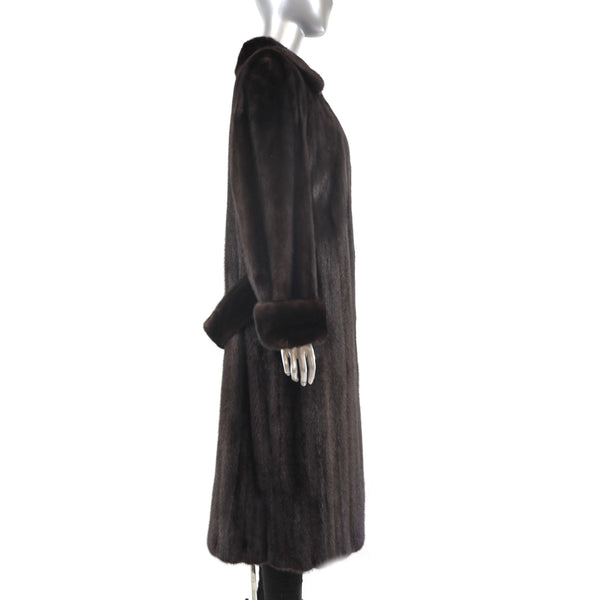 Mahogany Mink Coat- Size M-L