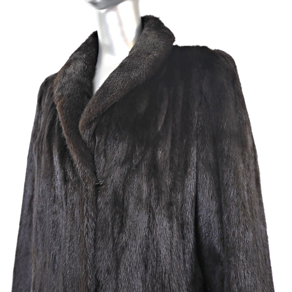 Mahogany Mink Coat- Size M