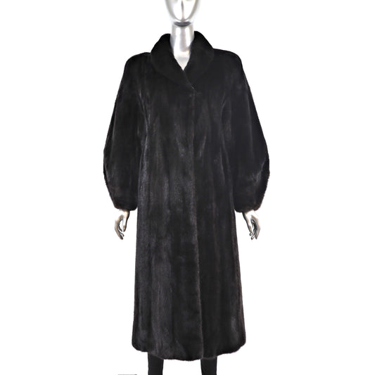 Black Mink Coat- Size L
