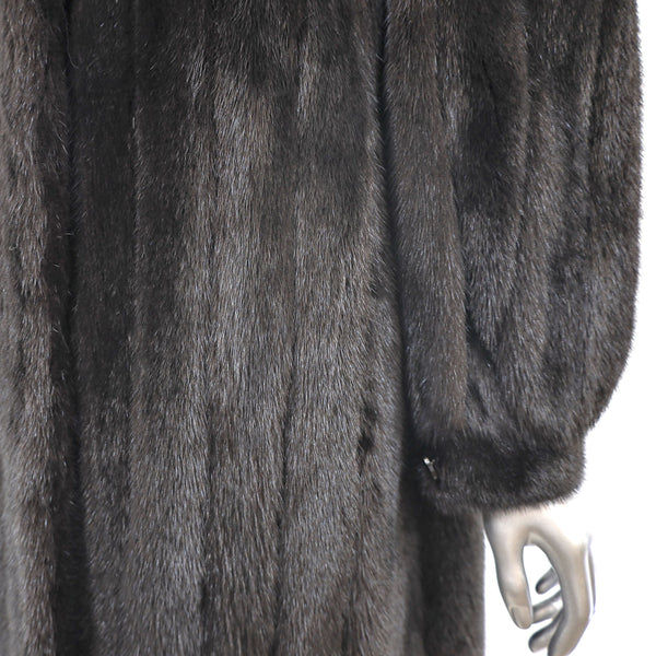 Mahogany Mink Coat with Matching Hat- Size S