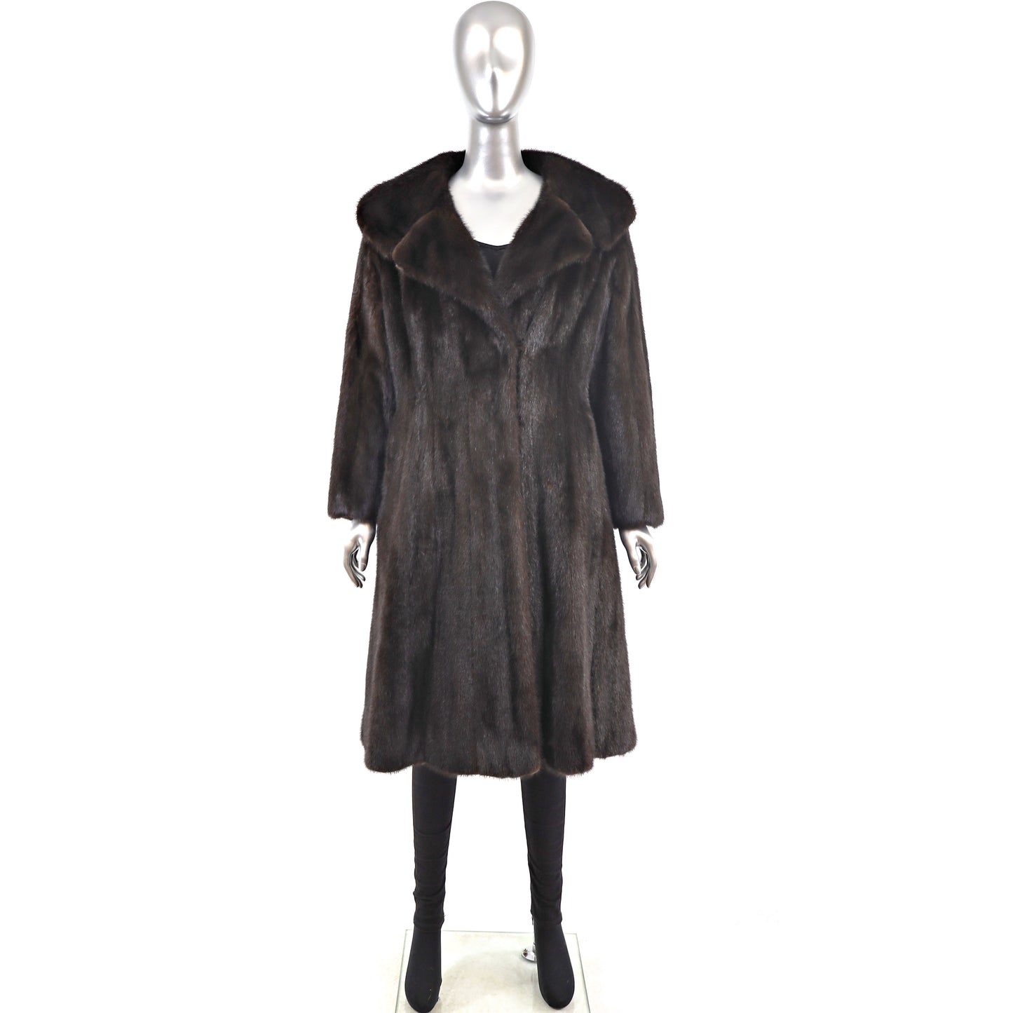 Mahogany Mink Coat- Size M