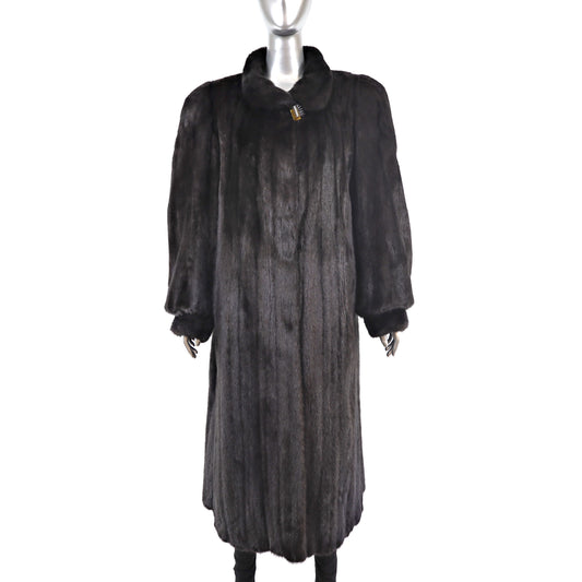 Black Mink Coat- Size L