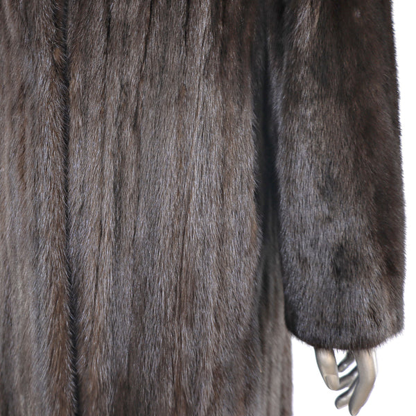 Mahogany Mink Coat with Matching Hat- Size XL