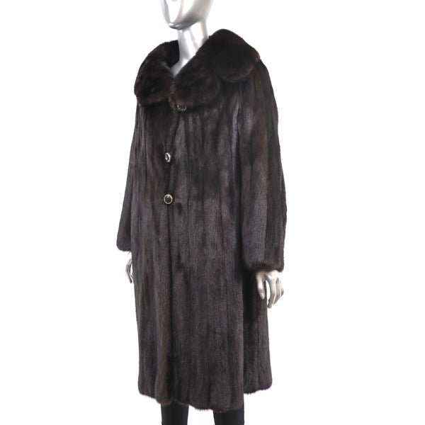 Mahogany Mink Coat- Size M