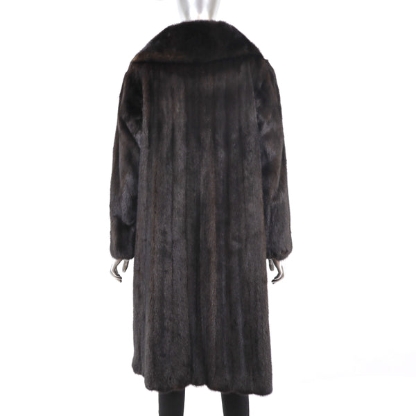 Mahogany Mink Coat- Size M