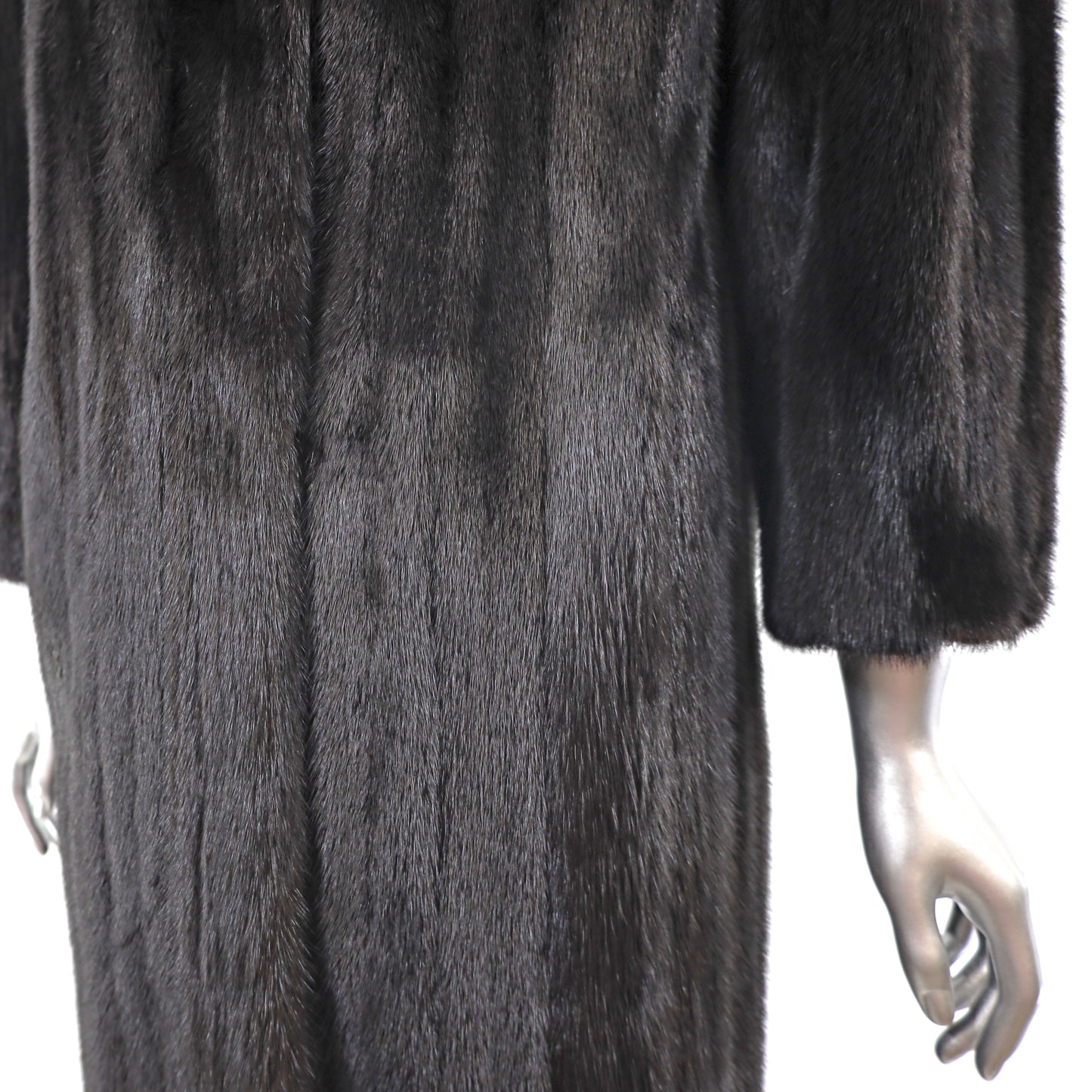 Oscar de la Renta Black Mink Coat- Size S