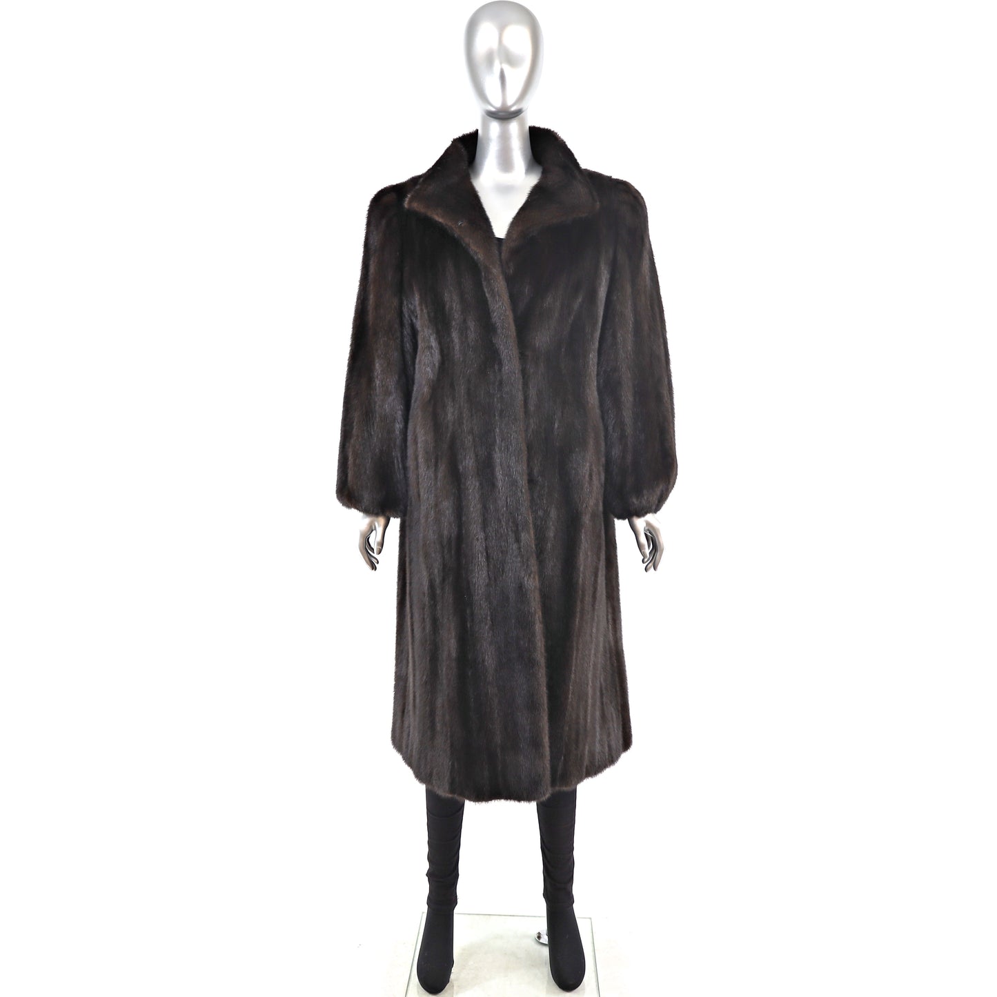 Mahogany Mink Coat- Size XL