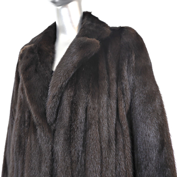 Mahogany Mink Coat- Size M