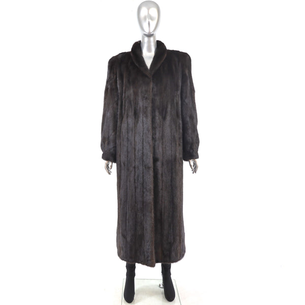 Mahogany Mink Coat- Size M-L
