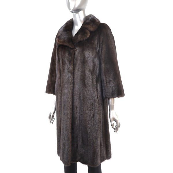 Mahogany Mink Coat- Size M