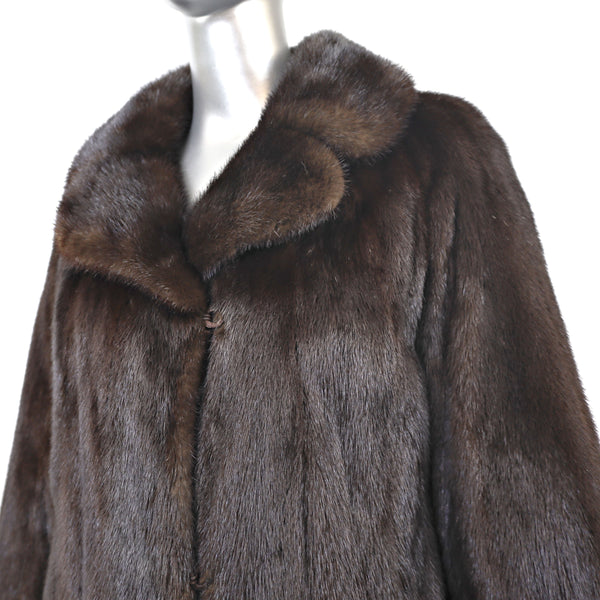 Mahogany Mink Coat- Size M