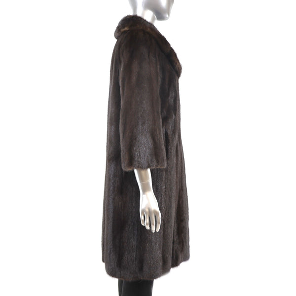 Mahogany Mink Coat- Size M