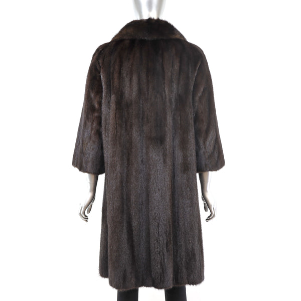 Mahogany Mink Coat- Size M