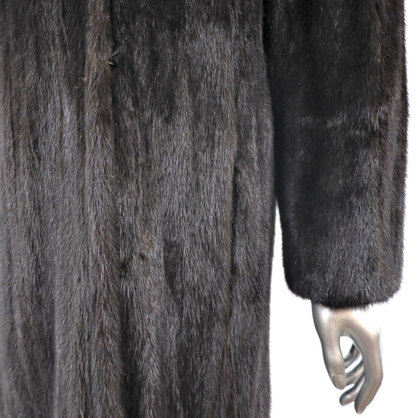 Ranch Mink Coat with Matching Earmuffs- Size L