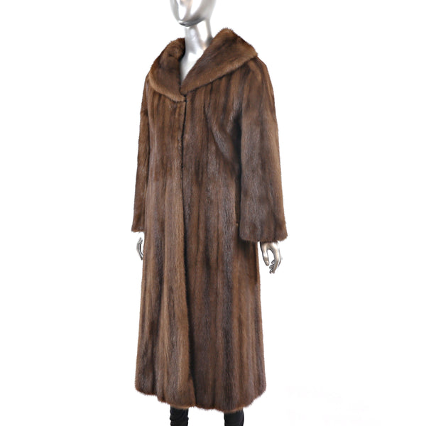 Mahogany Mink Coat- Size S-M