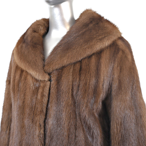 Mahogany Mink Coat- Size S-M